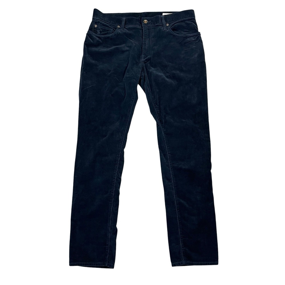 Todd Snyder 5-Pocket Stretch Italian Corduroy Pants Mens 33x32 (Fits 34x32) Navy